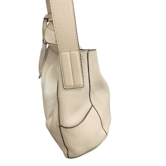 Michael Kors Beige Pebble Leather Shoulder Bag - Picture 8 of 12